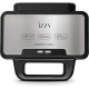 ΣΑΝΤΟΥΙΤΣΙΕΡΑ IZZY IZ-2018 (224142) INOX/BLACK 1000W 2ΤΟΣΤ ΜΕ ΚΕΡΑΜΙΚΕΣ ΠΛΑΚΕΣ